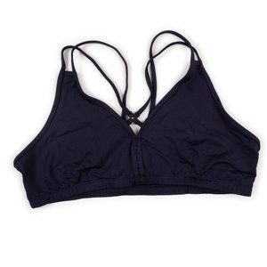 NEW WHISPER navy racerback yoga sports bra size 1X